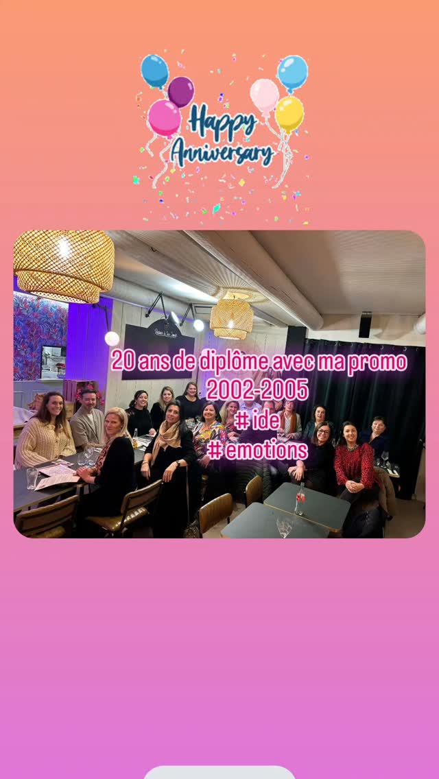 💕Réunis pour fêter nos 20 ans de diplôme IDE💕
20 ans de parcours différents, tous encore dans le métier.👏
Nous avions peur de ne pas nous reconnaître 😂
Quelle chance d'aimer son métier 🙏
#eide#ifsi#kleber#ide#vocation#passion#nîmes #occitanie
