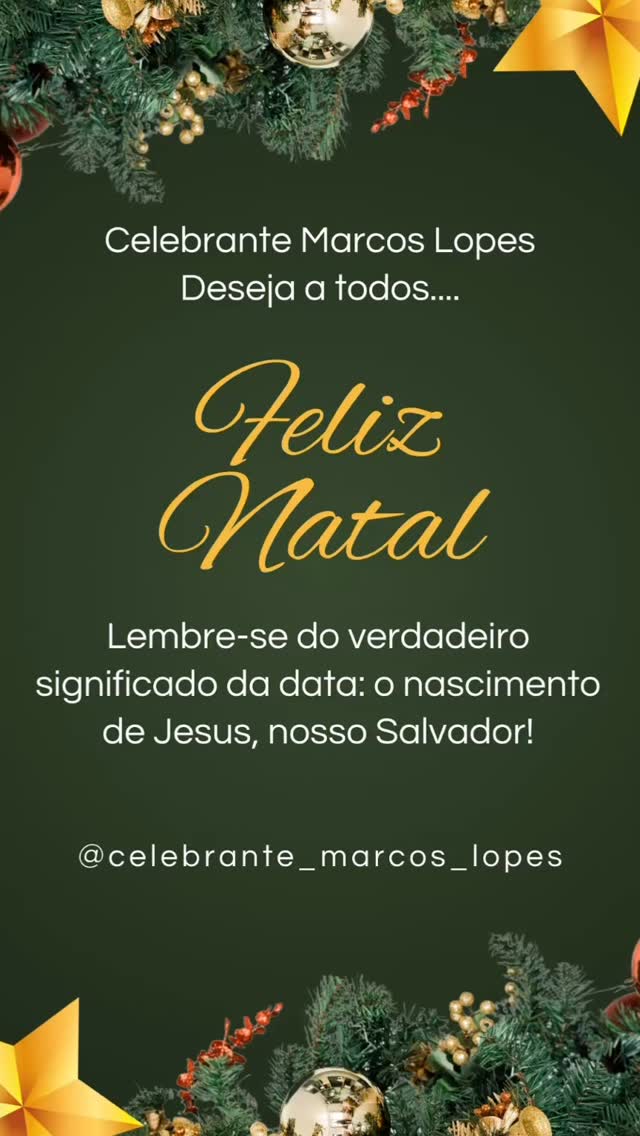 Um ótimo Natal a você e a sua família! ❤️