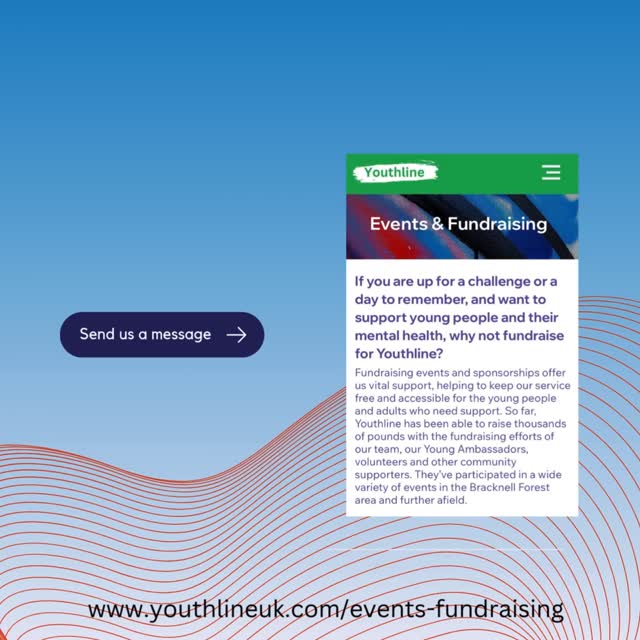 💙 Get Involved 💙
Looking for a way to make a difference in 2026?
Join us in supporting Youthline, your local mental health charity helping young people and adults across Bracknell Forest.
Whether you’re:
🌟 An individual taking on a personal challenge or charity event,
🏢 A company looking to partner with a local cause, or
🤝 Someone who can give a little time to help with our bucket collections this December —
Your involvement can make a real impact.
Every donation, every event, every hour volunteered helps us continue providing vital counselling support for young people and those who care for them.
We’d love to hear from you! 💌
📧 Email: ask@youthlineuk.com
🔗 Or visit our website and click on Fundraising & Events to learn more.
#Youthline #BracknellForest #GetInvolved #Fundraising #CharityEvents #CommunitySupport #Volunteer #MentalHealthMatters #TogetherWeCan