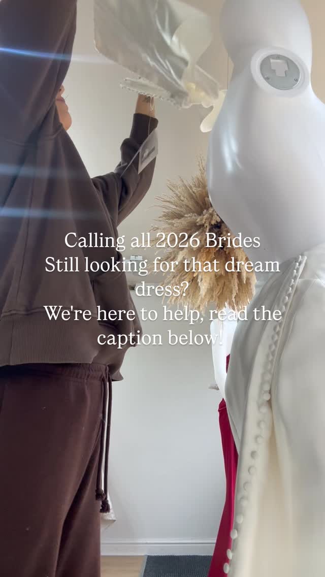 Getting married in 2026?
Terrified you've left it too late to find a dress? Don't worry, we can help!
We do recommend looking for your dress upto 12-18 months before your big day, however time isn't always an option!
Don't fear, we have options available:
Some of our suppliers offer rush cut orders, meaning dresses can take as little as 6 weeks to arrive.
We also have an off the peg selection of dresses available meaning no wait time at all, your dress is ready buy and take home on the day.
If you have seen a dress you really feel is the one but worried it wont come in time, we can call our suppliers and see if they have any available to send to us!
Book your appointment via the link in our bio and let's start looking for that dream dress!
#bridetobe #2026bride #Wakefield
