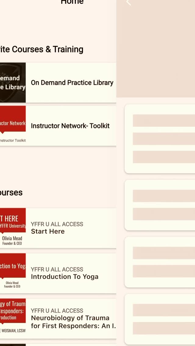 NEW videos on YFFR University online & app. Want all-access forever? Use code FIRST100 for $100 one-time for lifetime access. Only a few codes left so grab them before they’re out! #yogaforfirstresponders #resiliencetraining #ondemand
