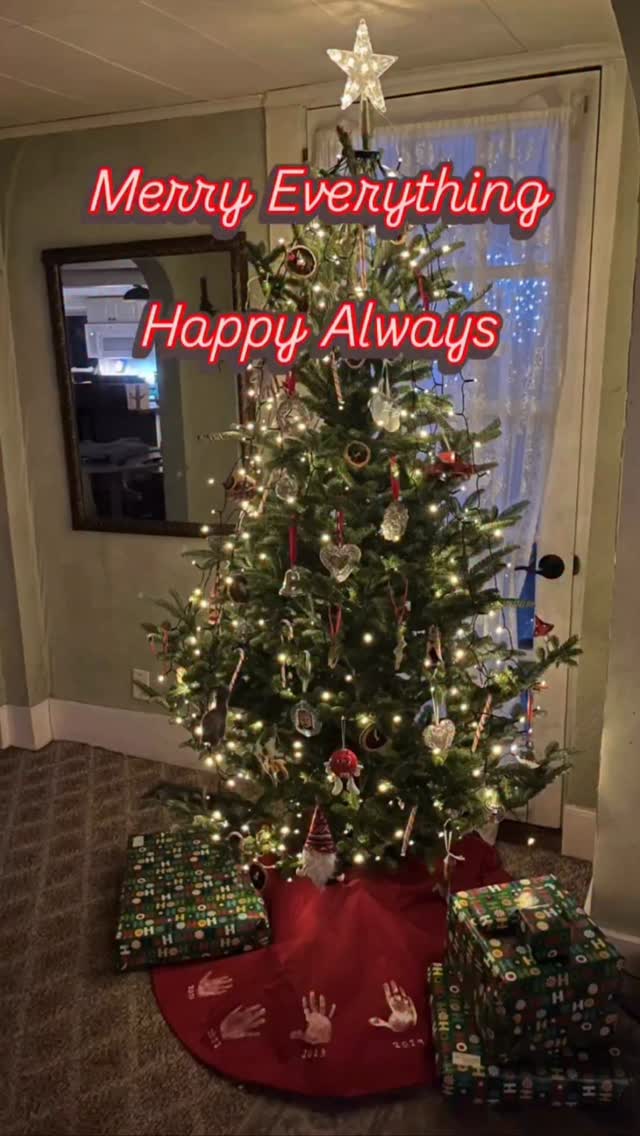 “Merry Everything Happy Always” is a holiday greeting quote from my niece ❤️ I hope you had a cozy Christmas day.
This can be a fraught time of year, whether you’re at the helm of planning all the holiday magic or missing absent loved ones.
Some of my thorns this season:
🚗My car bit the dust on the highway with my child and trunk full of grociers aboard during a snowstorm. Luckily there was a tow truck nearby!
😷Everyone in my house has had been bedridden with sickness at some point this month.
💪I slipped on ice and really messed up my elbow. Not sure how bad it is yet.
💔Finding an ornament gifted from a deceased loved one kinda wrecked me.
Some roses this season:
📦Got presents (mostly) mailed out on time for Christmas delivery.
🎄Got a live tree last minute so it was half priced and perfect!
🎁Wrapped presents before I slipped on ice and really hurt my dominant arm. My son had a magical Christmas!
I’m taking a little social media break to rest up, ice my elbow, and hopefully enter 2026 with more energy and momentum!
Wishing you all peace and love🕊️❤️ Be gentle on yourself and others. See you in the new year!