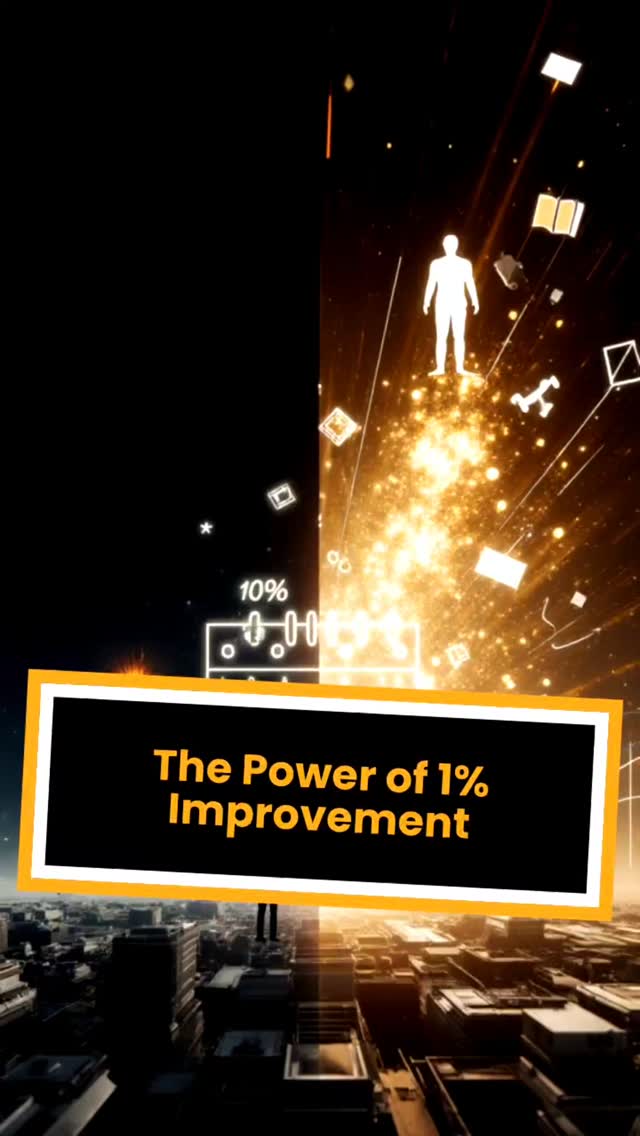 1% better every day = 37x better in a year. Start small. Win big. 💪"
#onepercentbetter #SmallStepsBigResults #consistencyiskey #DailyProgress #motivationdaily #successhabits #fypchallenge #viralreelschallenge2025viralreelschallengejaiviralreelschallengeviralreelschallenge #motivational