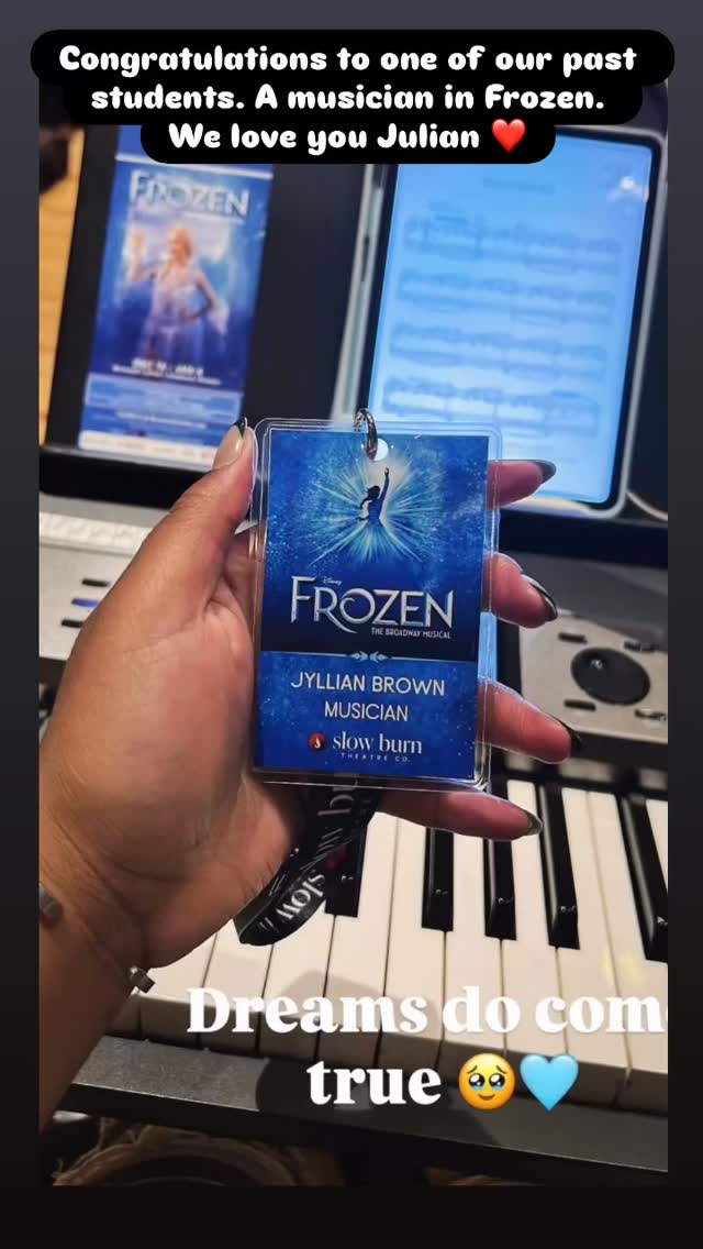 Our students continue to thrive 🙌🏻 Congratulations to our wonderful student from the past. We are so proud of you 👏 ❤️ #pembrokepinesmusic #pianolessonsforkids #musician #music