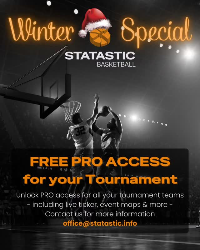 Get Statastic PRO for free ๐๐ฑ โ exclusively for all teams in your tournament! ๐ฅ