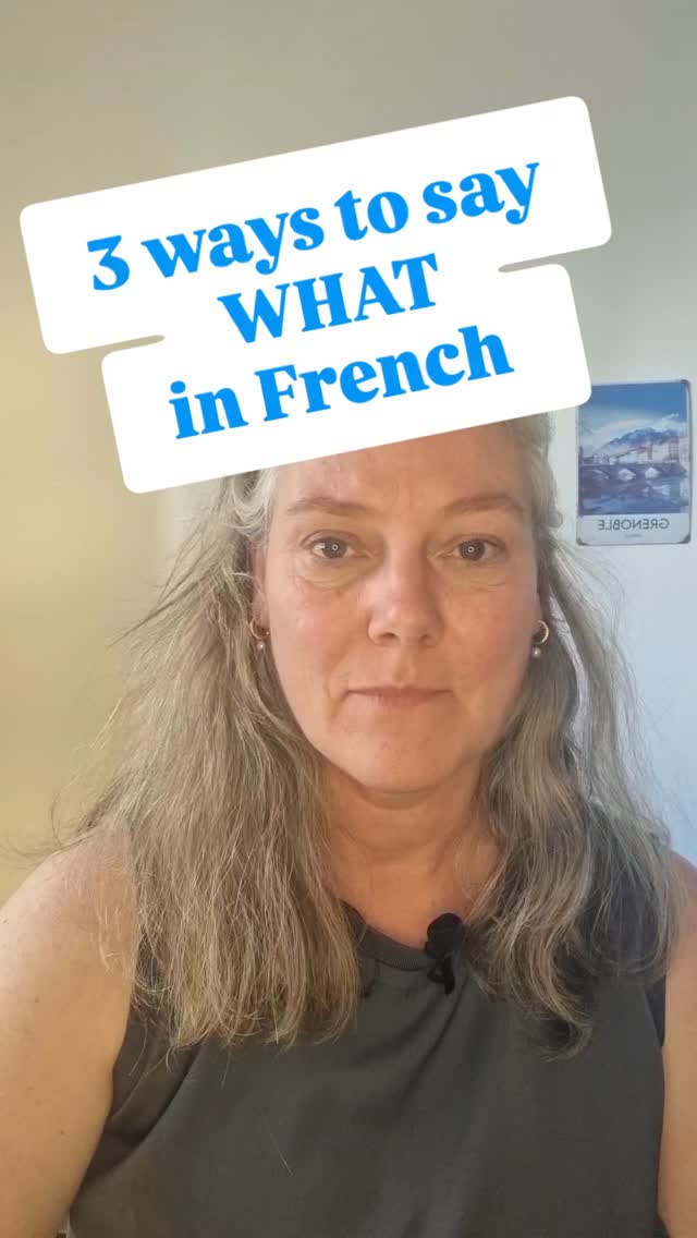 Did you know these 3 ways to say "what"? Now, it's your turn: write 2 questions with "what" in the comments (in French of course)