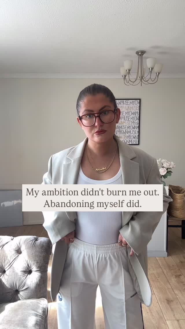 This realisation was a game changer 👇🏼
After burning out, I thought I was no longer ambitious.
But the truth is…
I associated ambition with sacrificing myself and what truly mattered to me.
And so I chose a ‘safer’ path.
But when you feel this knowing you’re meant for more, when you have a mission in your heart… the calling will continue to call until you answer it.
For a long time, each time it rang, I ignored it.
I was so afraid of truly owning my dreams, my desires, the depth of my calling because last time, it cost me my health, my happiness, my relationship. I deeply feared ending up there again.
But I realised I wouldn’t feel the aliveness, the fire in my soul, the fulfilment in a path that’s not mine.
And I felt like I was at a crossroads… one foot wanting to go down the ‘safer’ yet unfulfilling path… the other wanting to go down the path that felt so scary to my body, yet also so right… because it was my *true* path.
Here’s the perspective that changed everything:
The ambition wasn’t the problem, abandoning yourself was… performing, proving, pushing through exhaustion.
But now…
You get to do it differently this time.
You get to decide what you’re not willing to sacrifice.
You get to build in a way that honours your uniqueness… your values, energy, capacity, pace, strengths.
The vibe is…
✨ Aligned Ambition ✨
The kind of ambition that’s soul—nourishing, not soul—crushing.
The kind of success that doesn’t ask you to leave yourself behind.
If you’re here to build a brand that honours your calling and uniqueness, I’m here for you.
I’ll be sharing more of what I wish I’d known earlier, and how I’m rebuilding differently.
🫶🏼
—
—
—
#burnoutprevention #antiburnout #alignedbusiness #soulpreneurs #personalbrandingcoach #yourbusinessyourway #honouryourself #heartcenteredentrepreneur #redefinesuccess #womenhelpingwomen #alignedambition #soulcalling #impactdriven