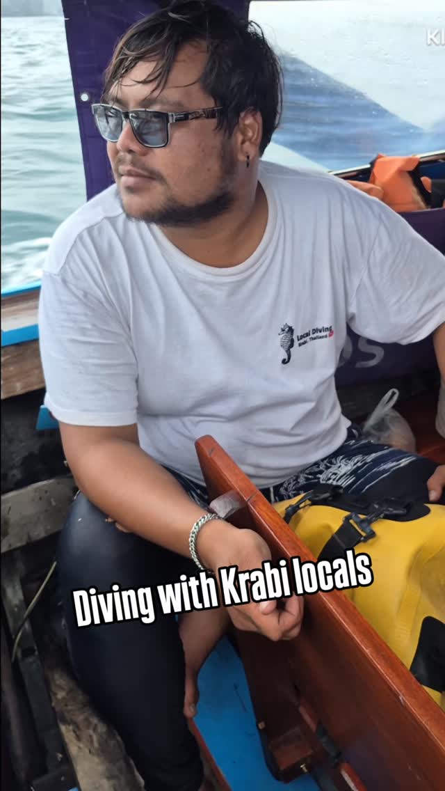 Best diving with Krabi Locals @localdivingkrabi. Even the sea and the sky are not nice, I always enjoy going out with those amazing guys 🥰 #diving #underwater #krabi #krabilocalislands #localdiving Thank you @surakarnmeelue and @pao_vutipong