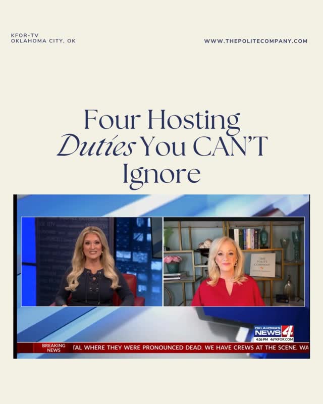Who else is planning a holiday party?
Our biggest and best party of the year is next weekend, and between new flooring and decorating four, yes FOUR, Christmas trees before guests arrive, I'll just keep telling myself I've got this.
The good news is I've hosted a lot of parties over the years, and here's what I know for sure. Things rarely go perfectly to plan, but they always turn out just fine.
#ThePoliteCompany #EtiquetteWithKristi #ModernManners