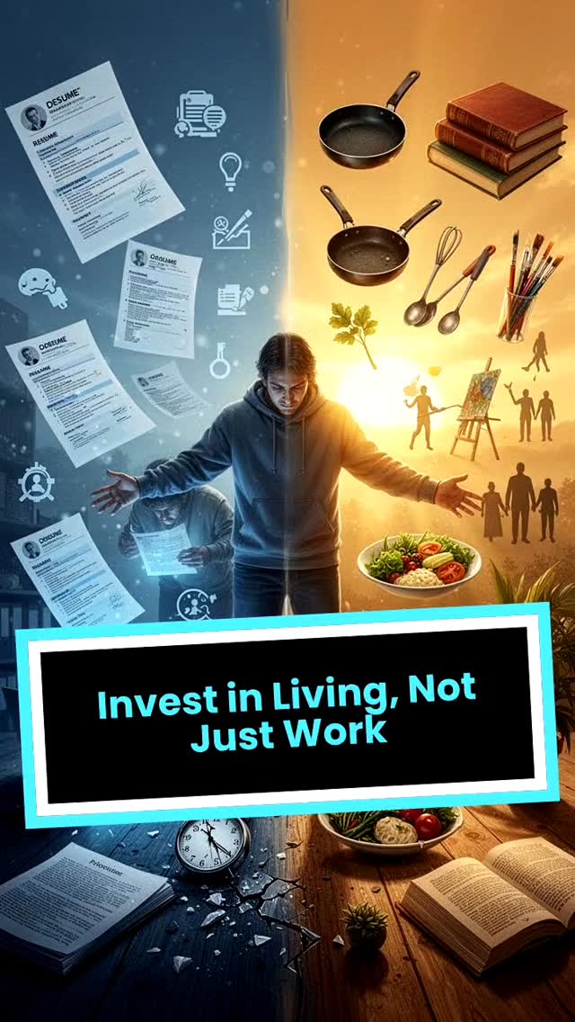 "Stop investing in your CV. Start investing in your life. You're human, not a resource. đąđ"
.
.
.
.
.
.
.
#InvestInYourself #LifeOverCareer #MentalHealth #MeaningfulLiving #HumanFirst NotJustAWorker CriticalThinking LiveFully WellBeing FYP Viral DeepThoughts