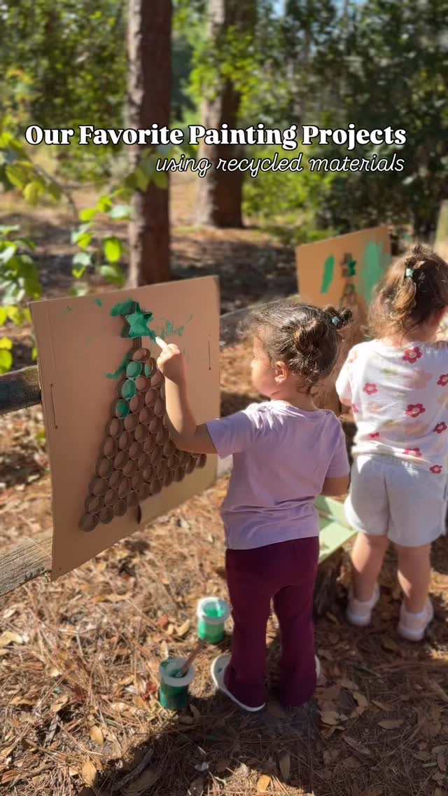Which one is your favorite? 🎨
#schoolforthesol #natureschool #recycledart #collaborativepainting