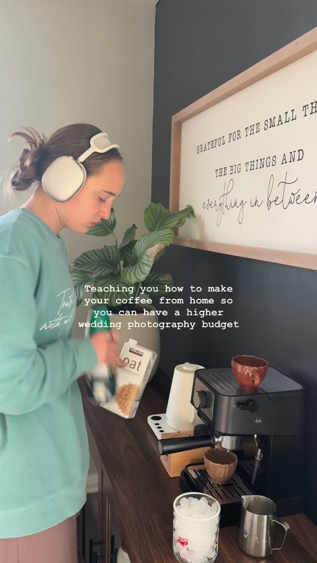 Hoping this reaches the right audience😏🙃
No, but honestly I’ve thought of starting a series of coffee videos because I love watching these! It’s a routine in my every morning (part of marketing your personality and lifestyle I guess), it seriously has saved me so much because coffee prices are getting uppp thereee… AND I look forward to making it every morning!!
I know I did a couple of the beginning steps before I started filming, but let me know if you want to see more yummy coffee recipes on the feed!! It will be proof you can make your latte at home without a super expensive machine :)
#coffeefromhome #workfromhome #nebraskaweddingphotographers #neweddingday #destinationwedding