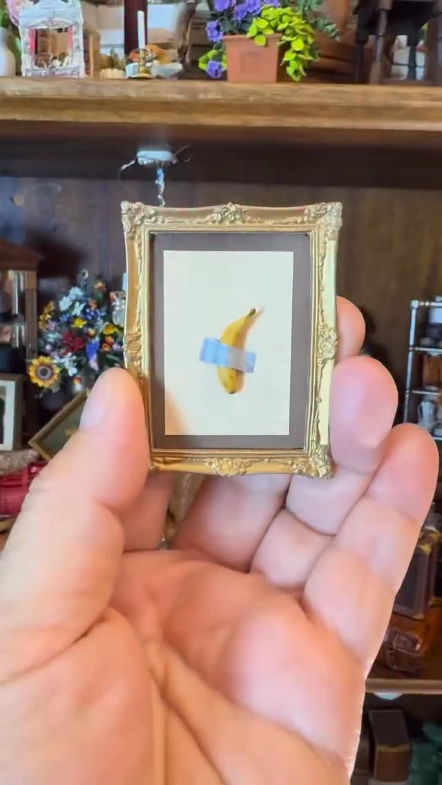 @artbasel coming soon! #bananaart #miniatures #dollhouse #what?