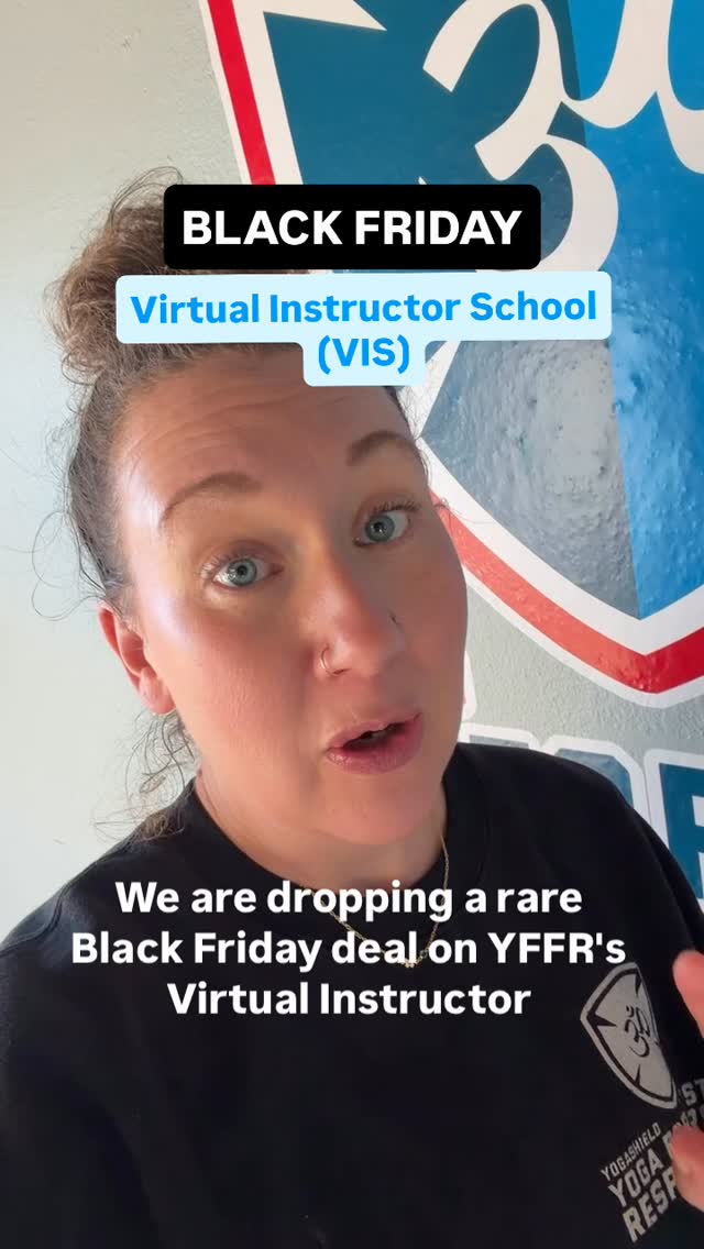 🚨 BLACK FRIDAY DEAL ALERT 🚨 $200 off Virtual Instructor School (VIS) - You will not see a deal like this again for a LONG TIME. Thinking of joining VIS? Now’s the time. Link in bio and use code BF2025 between Black Friday-Cyber Monday. #yogaforfirstresponders #resiliencetraining #blackfriday #discountcodes #onlinetraining #onlineyogatraining