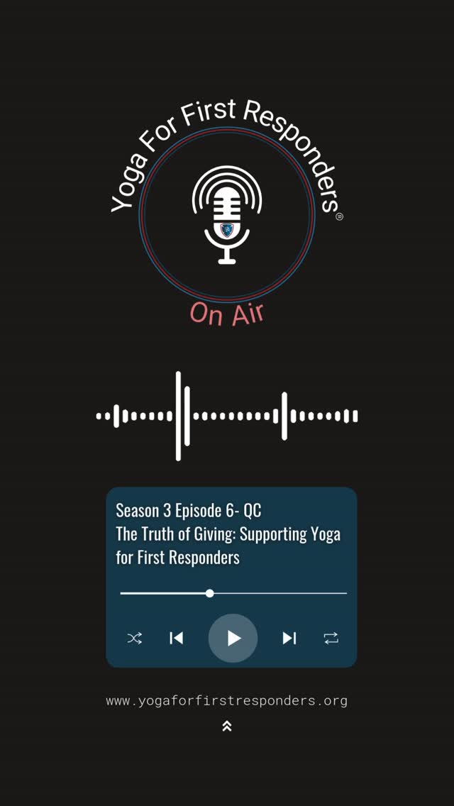 This Giving Tuesday, we’re pulling back the curtain. In this week's quickcast episode, Eric gets real about what it actually takes to keep YFFR running- and why your support matters TODAY.
If you believe in mental health tools for first responders, this is the story you need to hear.
🎧 Listen now at the link in bio and join us in supporting first responders.
#GivingTuesday #SupportNonprofits #FirstResponders #YFFR
