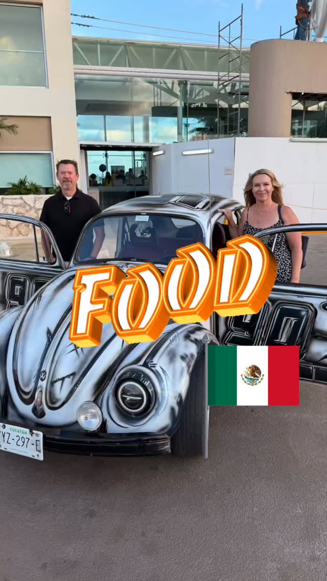 A Minnesota couple on their 20th plus visit to Cancún headed out for their first food tour here, despite having done many around the world. Happily they loved it - Señor Travel Bug doesn’t offer the ‘usual’ food tour to all the local street food, but instead talks about the history of this city, and gets to know four different areas, popular with four different parts of Cancún / Mexican society. Eat guilt-free as you learn! #food #mexico #cancun #foodtour #vwbeetle #vw