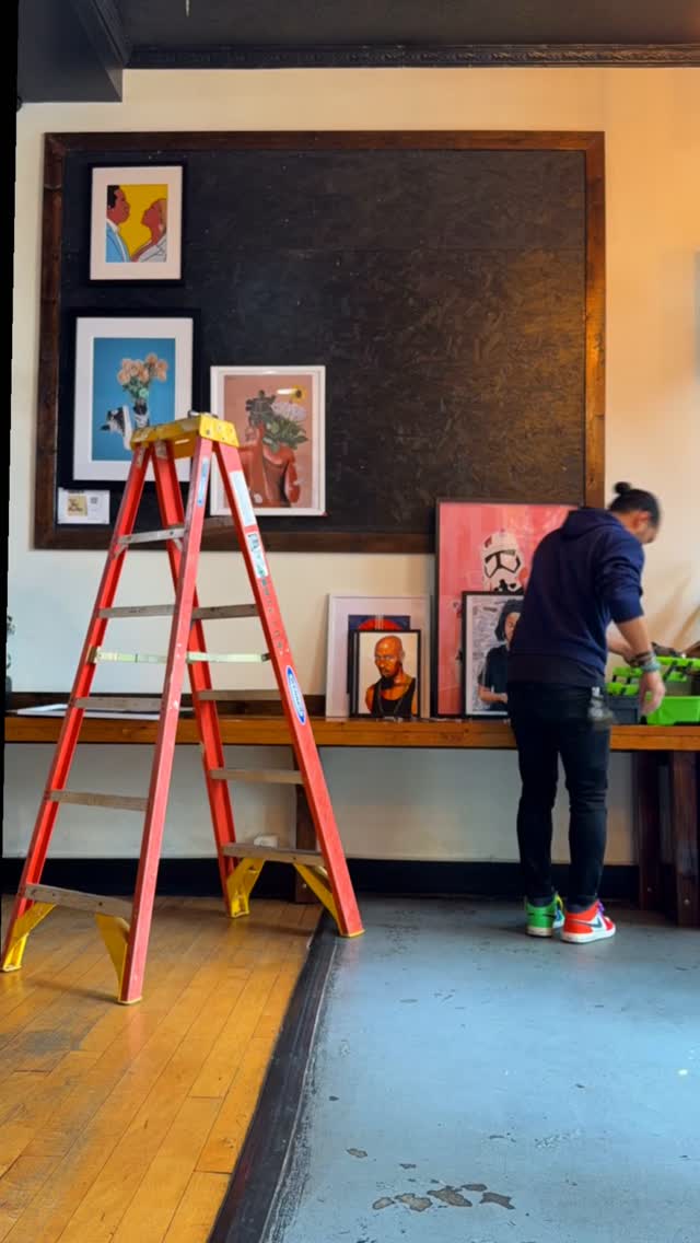 Closing out the year on a high with @urbanhangsuiterva and @theartseen_ and three full walls of framed prints by some of Richmond’s dopest artists including me. Up through December — swing by and find the perfect piece for you or your favorite someone.
Be sure to stop by this Friday for their Art Themed Game Night where you can see these pieces and more while having a little fun!
📍 The Urban HangSuite