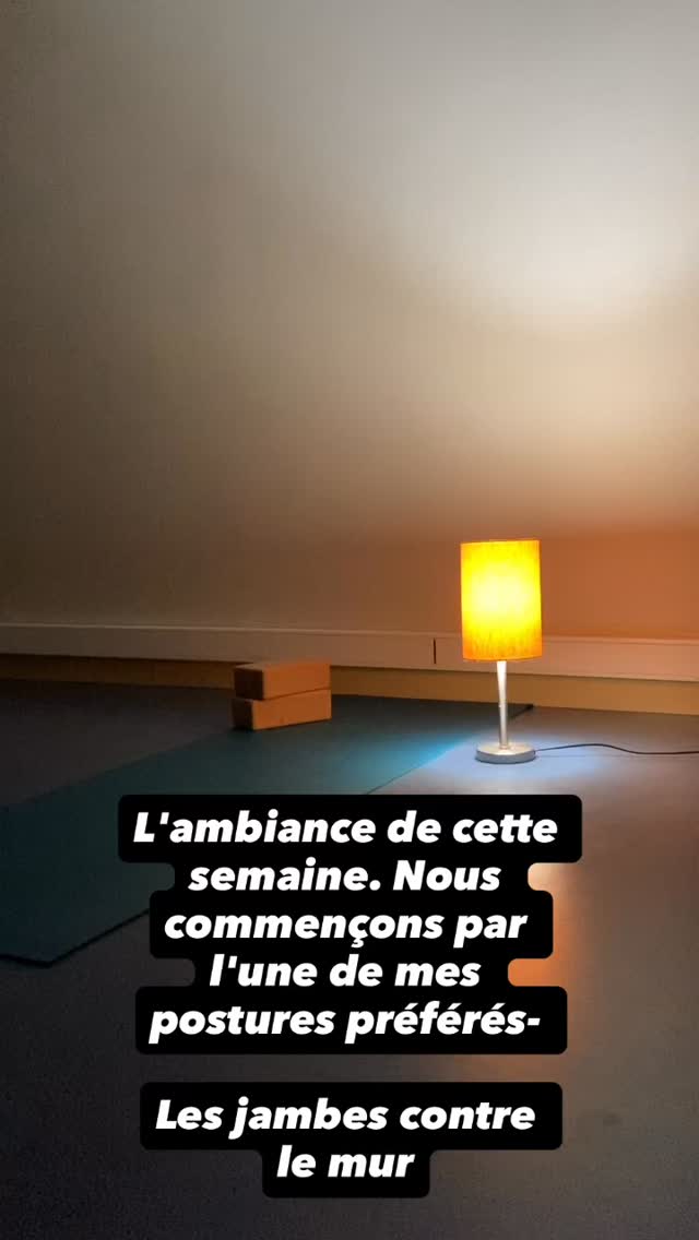 L’ambiance de cette semaine dans mes cours de yoga. Nous commençons par l’un de mes exercices préférés- les jambes contre le mur. C’est tout simplement magique. Vous vous sentez ancré, vous dirigez le souffle vers le ventre et le bassin. Vous laissez littéralement la fatigue de la journée s’enfoncer dans le sol.
Cette vidéo est accélérée 10 fois ! C’est moi, pendant près de 5 minutes, après j’ai enseigné une séance de yoga à Dinan ce soir. J’en avais moi-même besoin :)
Les élèves sont repartis émerveillés par les effets de cette posture. Chacun a ressenti quelque chose de différent, chacun a vécu sa propre expérience.
Essayez pendant 5 ou 10 minutes, et dites-moi ce que vous en pensez.
I love my job! 💗
