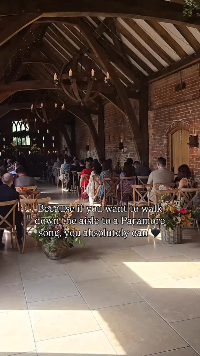 Whether itโs a Paramore track, something heavier or something softer you can have whatever song you want - I promise you. Weโll make it work. This was by far our most request aisle song of the year. ๐ค๐ถ at the wonderful cripps and co @grangefieldsvenue in Derbyshire
#alternative #paramore #stillintoyou #weddingsinger #alternativeweddings altweddingsinger altrock female singer