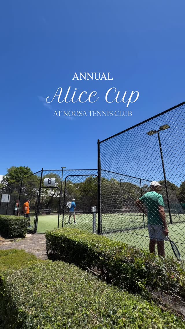A little recap on what a fantastic day was had for the Annual Alice Cup 2025 💚
#Noosatennis
