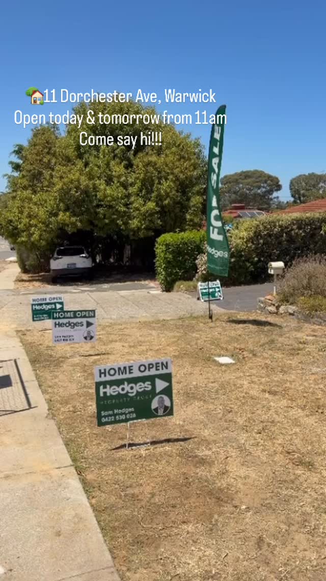 11 Dorchester Ave, Warwick 🏡Open today & tomorrow (6th & 7th) from 11am!
Come say Hi 👋🏼
#perthrealestate #perthforsale #perthagents