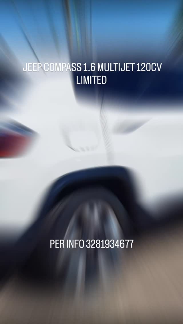 Jeep Compass 1.6 multijet 120cv Limited Anno 2019 km 170000. Vettura pari al nuovo, canale ufficiale FCA. Possibilità di finanziamento e installazione antifurto Block shaft. Per qualsiasi informazione e prova potete contattare direttamente il 3281934677. Sig Marco Lisi
#jeep #jeepcompass #suv #crossover #usatogarantito