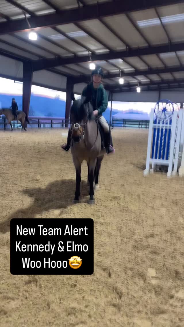 So excited to see this team come together, Kennedy and Elmo! Elmo has been a barn favorite for many years and just keeps teaching young riders the ropes! We know you are going to have the most awesome year!#teamkmt #jumpingtothenextlevel #lovethejourney