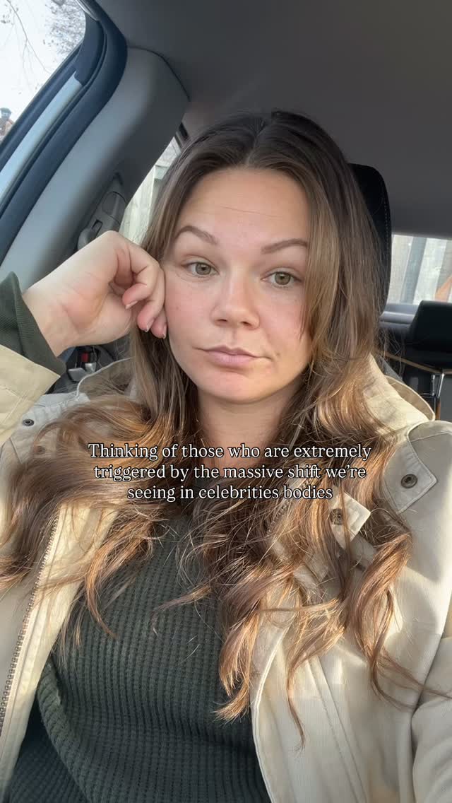 Bone thin seems to be in - and I’m worried it sends the false message that anyone can look like that if they just try hard enough
If this triggers you, please disengage - please look around you in the REAL WORLD.
Some people are naturally very thin, some people are naturally large - neither one is wrong.
But what can happen when you try to fit yourself into a body/size yours isn’t meant to be in can cause irreversible health consequences.
#ed #edawareness #dietitians #haes