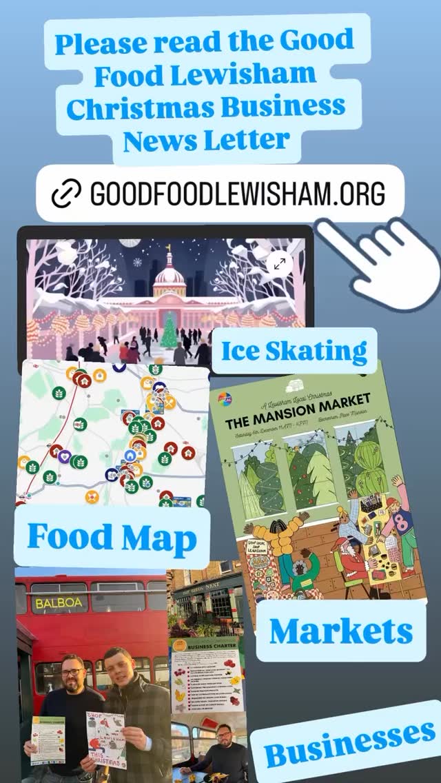 Check out the Good Food Business Christmas newsletter https://www.goodfoodlewisham.org/post/gliding-into-christmas Link in bio ⬆️
#lewisham #goodfoodlewishambusiness