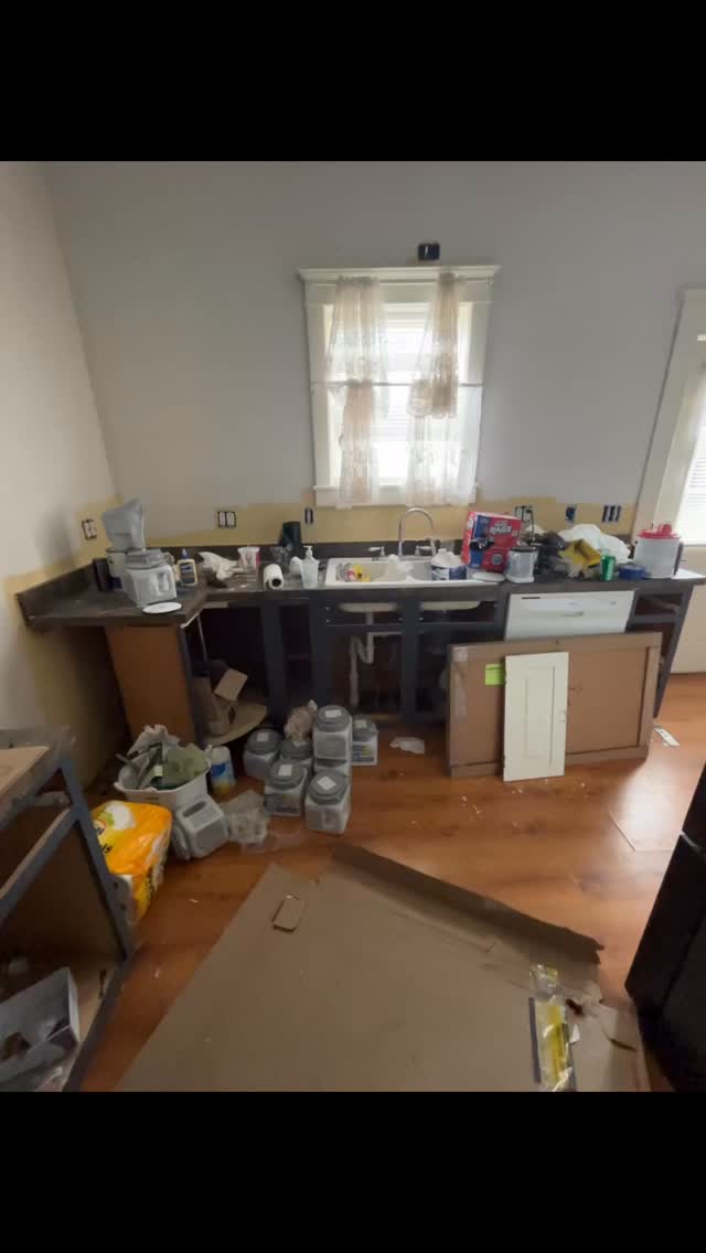 Love a good before and after! #handyman #remodel #kitchenupgrade