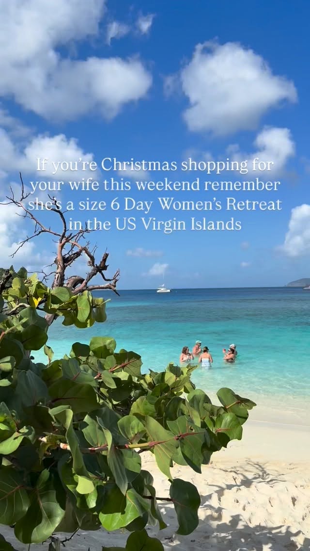 🎄✈️🏝️ Get her what she really wants — a break!
Black Friday savings end December 1st!
Sunwoven Women’s Retreat
St. John, US Virgin Islands
January 18–23, 2026
women’s retreat • St. John travel • girls’ trip inspiration • holiday gift idea • winter getaway vibes • christmas shopping • caribbean getaway
.
.
.
#womensretreat #sunwovenretreat #stjohnusvi #womenwhotravel #caribbeangetaway #holidaygiftsforher #bestietrip