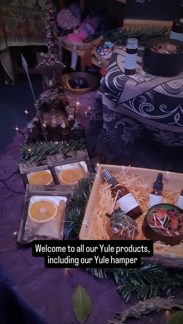 Good morning Wytches,our Yule table is all set!
Come see what's on offer!
Our and on the 5th Day of Yule we gifted to you,10% off of all our Jewellery!
See you all soon
Blessings of the Land Sea and the Sky ❤️❤️❤️❤️