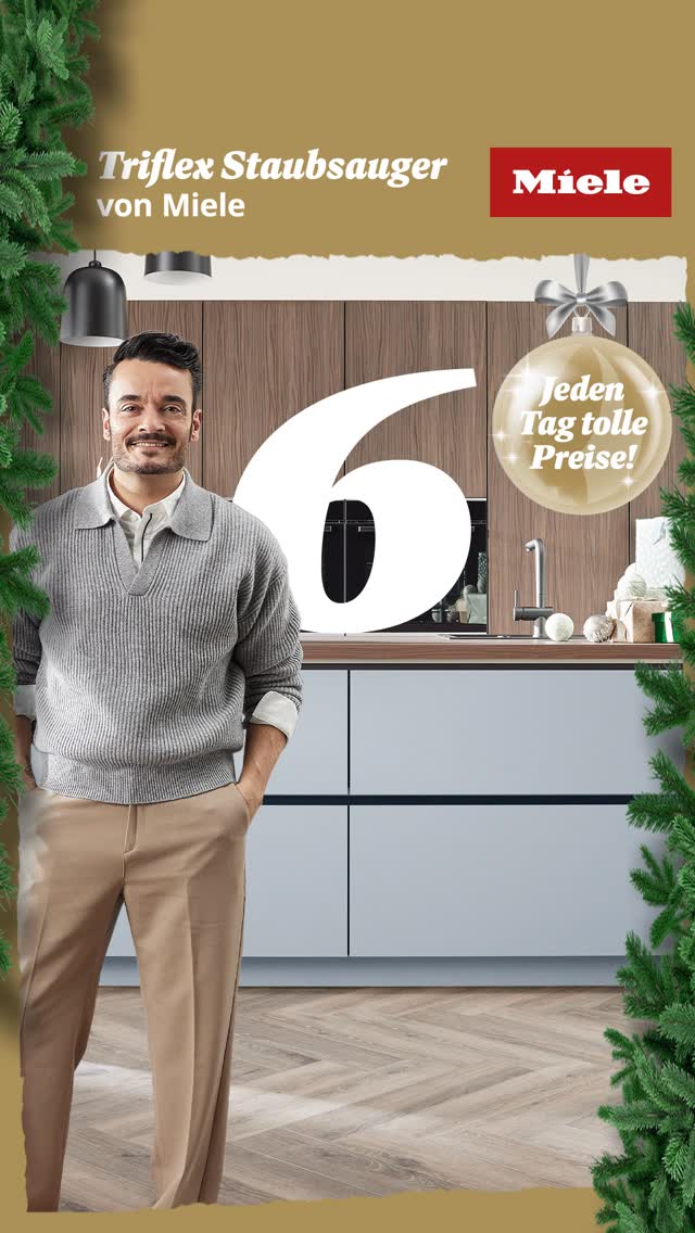 🧹 Nichts für verstaubte Gemüter: Heute gibt es einen hochwertigen Triflex HX2 Staubsauger von Miele zu gewinnen! 🥳 Dank dem 3 in 1-Design bietet der Staubsauger außergewöhnliche Flexibilität, punktet mit 60 Minuten Laufzeit und automatischer Bodenbelagserkennung.
Starke Leistung, finden wir. Du auch? Dann mach mit und sichere dir mit etwas Glück deinen neuen Staubsauger. Wir drücken die Daumen. 🤞🍀
✨ Mitmachen ist ganz einfach:
Like den Beitrag 💖
Folge unserem Profil
Kommentiere, welches Zimmer du mit dem Triflex HX2 zuerst blitzblank saugen würdest 🛋️🛏️
Und das ist noch nicht alles: Mit deiner Teilnahme heute sicherst du dir nicht nur die Chance auf den Tagespreis, sondern auch auf unseren großen Hauptgewinn am 24. Dezember – eine Traumküche im Wert von 10.000 €! Wir drücken die Daumen für dein Weihnachtswunder! 🎄✨
#musterhausküchen #gewinnspiel #advent #wirsindküche #küchen #kitchen #inspiration #küchenprofis #küchenplanung #miele #staubsauger
Veranstalter des Gewinnspiels ist die musterhaus küchen GmbH. Dieses Gewinnspiel steht in keiner Verbindung zu Instagram oder Facebook und wird in keiner Weise von diesen Plattformen gesponsert, unterstützt oder organisiert. Es begründet keinerlei Rechtsansprüche gegenüber Instagram oder Facebook. Für die Teilnahme musst du mindestens 18 Jahre alt sein und einen Wohnsitz in Deutschland haben, ausgeschlossen sind Mitarbeiter des Gewinnspielveranstalters und deren direkte Angehörige.
Die Teilnahme ist nur in dem Gewinnspielzeitraum möglich. Die Teilnahmefrist endet am 06.12.2025 um 23.59 Uhr. Die Teilnahmefrist für den Hauptgewinn endet am 31.12.2025 um 23.59 Uhr. Die Ziehung der Gewinner erfolgt rein zufällig. Die Gewinner werden per „Direct Message“ informiert. Der Rechtsweg ist ausgeschlossen, eine Barauszahlung ist nicht möglich. Vollständige Teilnahmebedingungen findest du unter https://www.musterhauskuechen.de/adventskalender