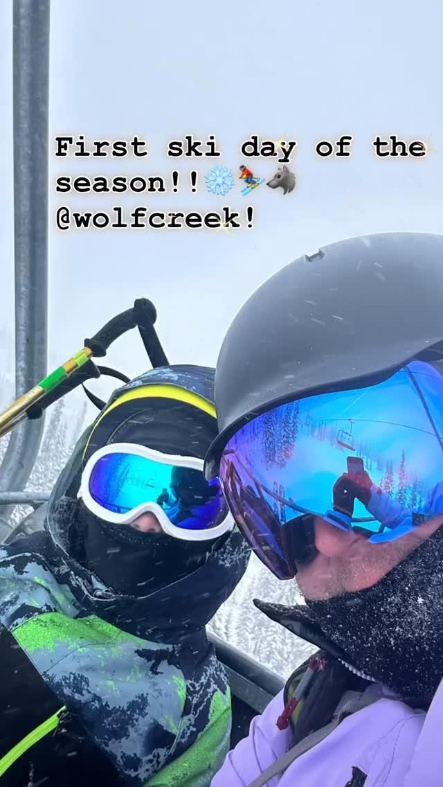 First day of the season with the kid @wolfcreekski