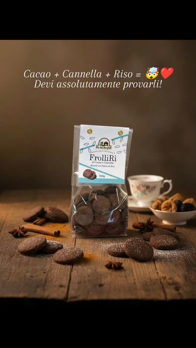 Dimenticate i soliti biscotti pesanti. 🚫
I nostri FrolliRì cambiano le regole della merenda!
✅ Farina di Riso: Per una leggerezza incredibile e alta digeribilità.
✅ Cacao e Cannella: Un’esplosione di gusto speziato che crea dipendenza.
✅ Artigianali: Fatti come una volta, con la qualità di Ris dal Burghët.
Il compagno perfetto per il tuo caffè o per uno snack senza sensi di colpa.
📦 Scorta la tua dispensa ora!
Link diretto nello shop in Bio ➡️ www.mangioriso.com
#BiscottiLeggeri #FarinaDiRiso #snacksano