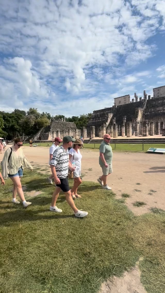 A family group of seven Scots on their second tour with Señor Travel Bug, this time to Chichen Itza, a traditional Mayan lunch, to dive into a 45m-deep cenote and finally to stroll the streets of Spanish colonial Valladolid. On this day they got VERY excited (understandably) that Scotland reached their first World Cup since 1998. Magnificent scenes! I’ll always remember this one! #scotland #mexico #worldcup2026 #valladolid #privatetour #cancun