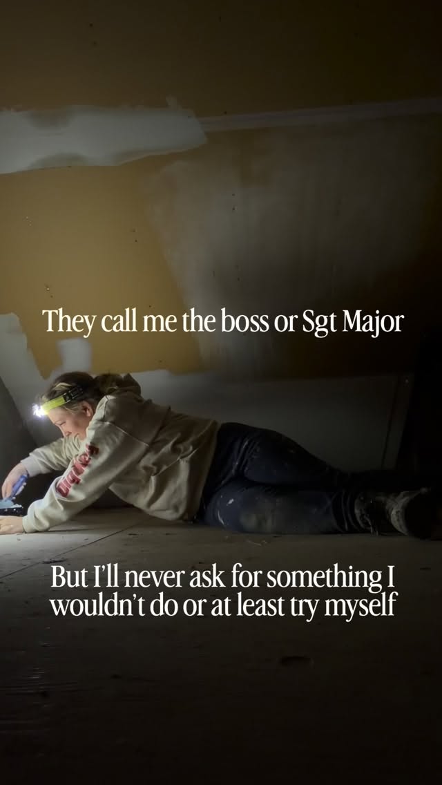 The truth!! It’s a lot we are doing here and never the easiest jobs on the mind or body. I will never ask for something to be done or changed if I wouldn’t be willing to at least try it myself.
Thankful for everyone on the team! Home stretch baby!