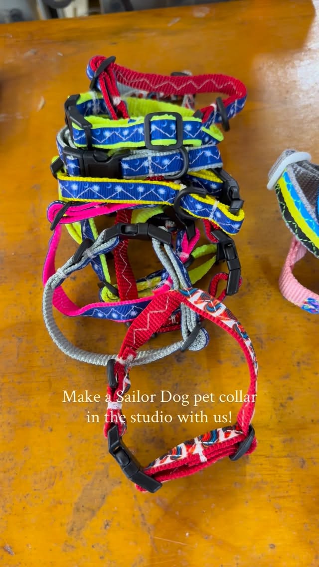 Make a Sailor Dog pet collar in the studio with us!
