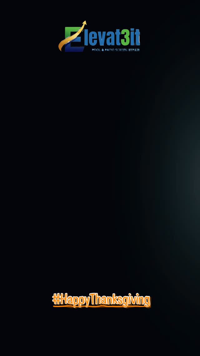 🍁 ¡ Happy Thanksgiving from Elevat3it Pool & Patio Screen Repair ! 🦃
Today we celebrate gratitude, family, and the special moments that make a house feel like home.
From our Elevat3it family to yours, we wish you a day filled with joy, comfort, and togetherness — just like this beautiful moment shared inside a cozy, protected enclosure. 🏡✨
Thank you for trusting us to Elevat3 your spaces and help create places where memories like these can happen.
We are truly grateful for every client, every project, and every opportunity to serve our community.
Enjoy your Thanksgiving… and may your home be full of warmth, love, and blessings today and always. 🤎
Happy Thanksgiving!
– The Elevat3it Team
#Elevat3it #LanaiEnclosure #ScreenRoom #PatioUpgrade #FloridaLiving #LanaiDesign #ScreenRepair #Rescreen #PatioLife #MosquitoFree #OutdoorComfort #LanaiRestoration #OrlandoHomes #PoolScreenRepair #HomeImprovementOrlando #ElevateYourSpace #BackyardVibes #TrustedProfessionals #thanksgiving