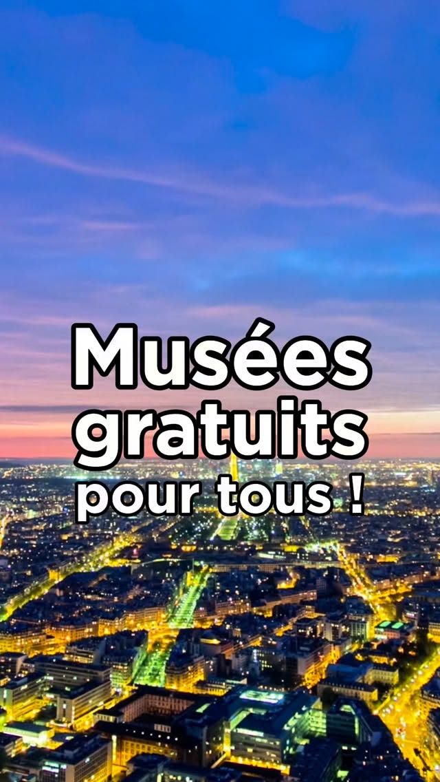 Vous êtes de passage à Paris en décembre ou vous y vivez mais n’avez pas encore eu le temps de voir les dernières expositions du moment ? La bonne nouvelle c’est que, comme tous les premiers dimanches de chaque mois, certains musées parisiens ou d’île de France ouvrent gratuitement leurs portes. Et ça tombe bien ! C’est ce dimanche 7 décembre.
Attention ⚠️ Si l’entrée est gratuite, certains musées demandent de prendre à l’avance un billet. Renseignez-vous sur leur site pour en savoir plus et bonne visite.
————————-
📍Musée des Arts et Métiers
60 rue Réaumur - Paris 3
Ouvert du mardi au dimanche
📍Cité de l’architecture et du Patrimoine
1 place du Trocadéro et du 11 novembre - Paris 16
📍Musée de la Chasse et de la Nature
62, rue des Archives - Paris 3
Le musée est ouvert du mardi au dimanche de 11h - 18h
📍 Musée du Jouet
Prieuré Saint-Louis - 1 enclos de l’Abbaye - 78300 Poissy
Du mercredi au Vendredi : 10h - 12h30 / 13h30 - 18h
Samedi et Dimanche : 13h - 18h
#parisgratuit #bonplanparis #parissecret #weekendparis #parisweekend #museeparis #paristourisme #quefaireaparis