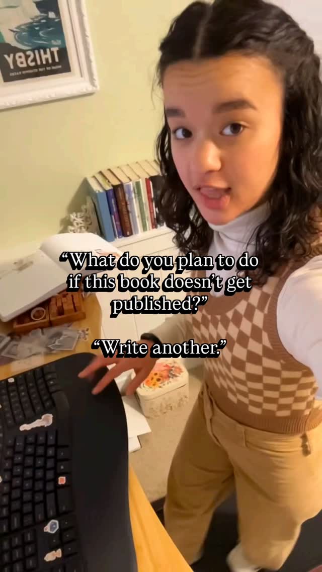 I’ve got future readers counting on me 🫡
Hi, I’m Megan! I’m an agented author writing young adult romance. Nice to meet ya! :)
#amwriting #writerofig #writeabook #authorlife #amwritingya #yaauthor #booktok #writertok