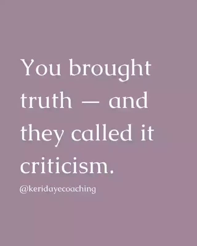 🌟 When Truth Feels Threatening to the Unavailable
You weren’t criticizing — you were trying to create clarity.
In relationships with emotional avoidance or defensiveness, even gentle truth can feel like a threat.
When you name the pattern, express a need, or simply speak from a place of self-honesty — you’re met with blame, shutdown, or accusations. Not because you were harsh, but because they were unequipped.
I didn’t question my truth — they did. And over time, that distortion begins to wear on even the most grounded person.
But your truth didn’t make you unsafe, it just made you visible. And for someone hiding behind defences, visibility feels like danger.
You weren’t criticizing. You were offering connection ❤️
You make sense.
If you can relate, DM me or book a free consult from my profile. You’re not the problem — you’re just not being met.
#KeriDayeCoaching #traumacoach
#emotionalabuserecovery