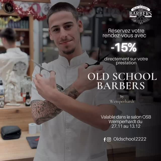 Profiter de cette offre extraordinaire et faites connaissance de Diogo 💈💈
#barbershop #gentleman #atmosphere #barber #lifestyle #haircuts #oldschoolbarbers
@massenshopping