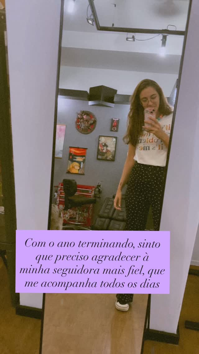 A minha seguidora mais fiel está mesmo aqui em casa, mas sei que tem muitas outras que sempre me acompanham por aqui. Obrigada por apoiarem o meu trabalho 💕