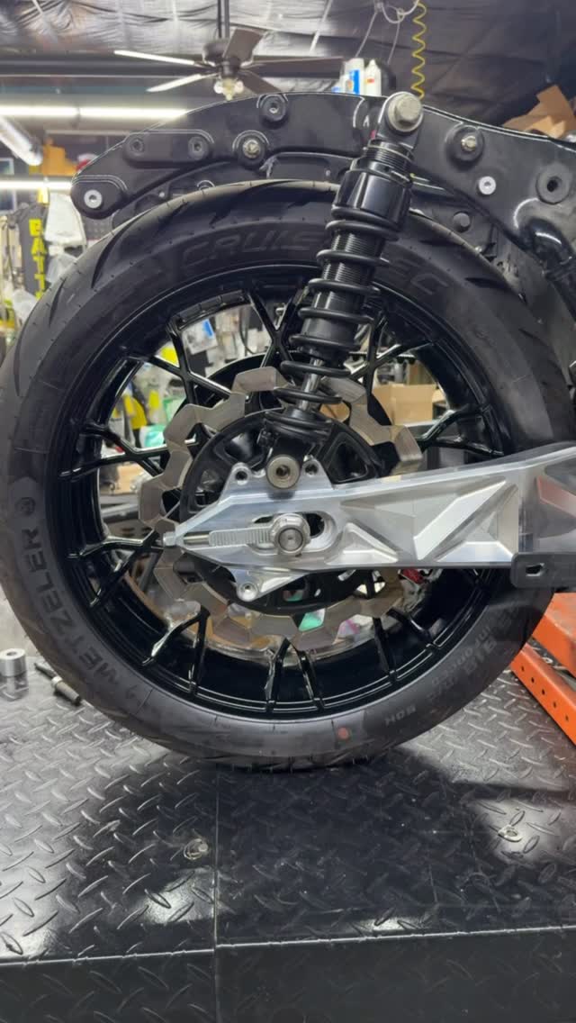 Check it out!!! Love how these turned out! Fits perfect. The two outer arms have a tapered press fit to the center section, with 2 dowels on each side along with 4 bolts. Even with the bolts left out, the right and left arms do not move like other arms on the market. These are SOLID! NO FLEX! Can run up to a 16-1/4” long shocks. Will work with the stock brake caliper or we will be offering a bracket to work with a 108mm bolt pattern radial caliper. We don’t have these on the site yet but if you would like to go ahead and order one, hit me up with a DM. THANKS FOR CHOOSING DEATHMETALRACING.com