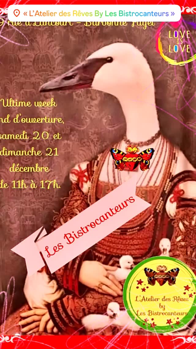 « L’Atelier des Rêves by Les Bistrocanteurs » entrouvre ses portes pour son ultime week-end de l’année, samedi 20 et dimanche 21, de 11h à 19h.
Pour vos derniers achats, d’autres dates sont possibles sur rendez-vous exclusivement au 06 19 51 11 23.
Ici, point de banalité : un véritable cabinet de curiosités où dialoguent l’ancien et le contemporain, des créations choisies, de l’épicerie fine, les chocolats de la Maison Mercier, une cave à vins sélectionnés avec passion, et des senteurs envoûtantes de bougies et de parfums d’intérieur.
Originalité, exigence et parfois un soupçon de luxe composent une sélection pensée pour offrir avec justesse ou se faire plaisir sans regret.
« L’Atelier des Rêves » se découvre comme une boutique, mais ne se visite pas.
C’est une parenthèse feutrée, telle une bonbonnière discrète où chaque trouvaille a été choisie avec cœur.
Venez y faire vos emplettes et vous imprégner d’un univers singulier, destiné aux amoureux du beau et du rare, à la recherche de l’objet juste pour les fêtes à venir.