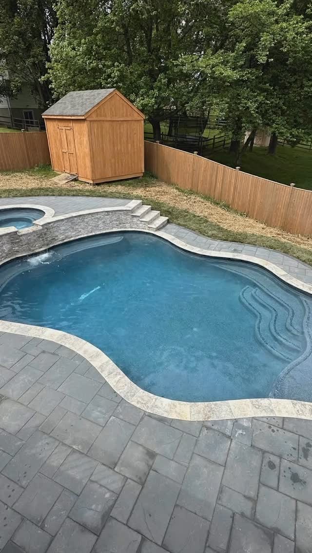 The difference from day and night when a hardscape is done right around your pool.