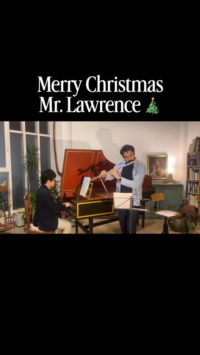 Weâre not even sure what genre this falls under anymore, but but it feels right for this season. Hereâs our gift to you. đ : Ryuichi Sakamotoâs « Merry Christmas Mr. Lawrence » specially arranged for flute and harpsichord. This piece lives in that special space between melancholy and hope, and itâs the kind of music that reminds us why we play in the first place.
Wishing you a beautiful holiday season filled with music, love, and joy. đ
A special thank you to Laure Morabito for the atelier and harpsichord @clavecinenfrance
#flute #harpsichord #ryuichisakamoto #merrychristmas #classicalmusic