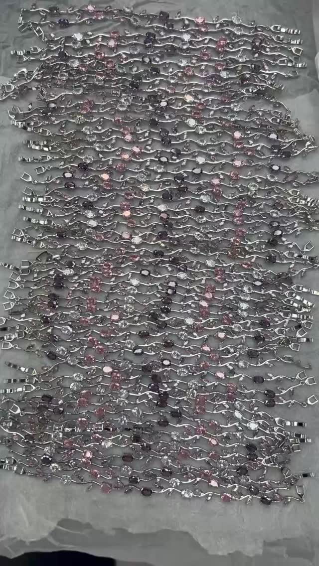 This handcrafted cubic zirconia bracelet will arrive before Christmas.