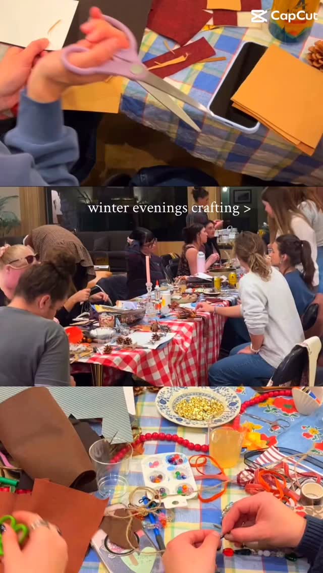 Our favorite way to spend winter evenings ⭐️♥️. Come craft with us 12/18, tickets at the link in our bio!